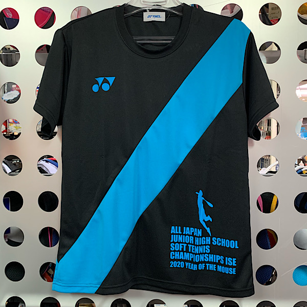 テニスショップラリー / ヨネックス(YONEX)【大会記念品】 プラクティスTシャツ/YOS20038(188)ブラック×ブルー 【ゆうパケットOK】