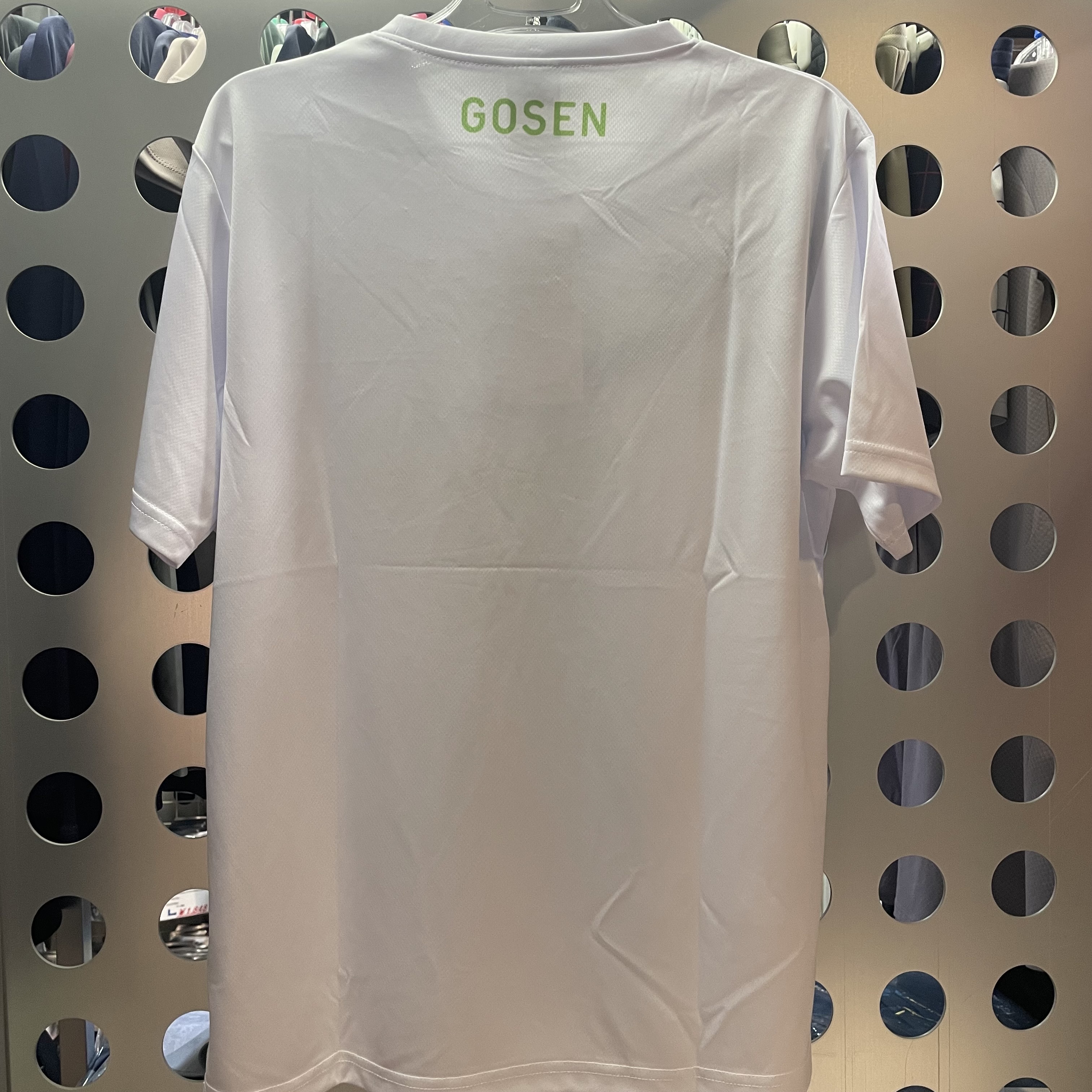 ゴーセンGOSEN2024インターハイブース限定ロングTシャツSホワイトグレー インターハイ2024 ソフトテニス GOSEN 長袖Tシャツ XL ロンT
