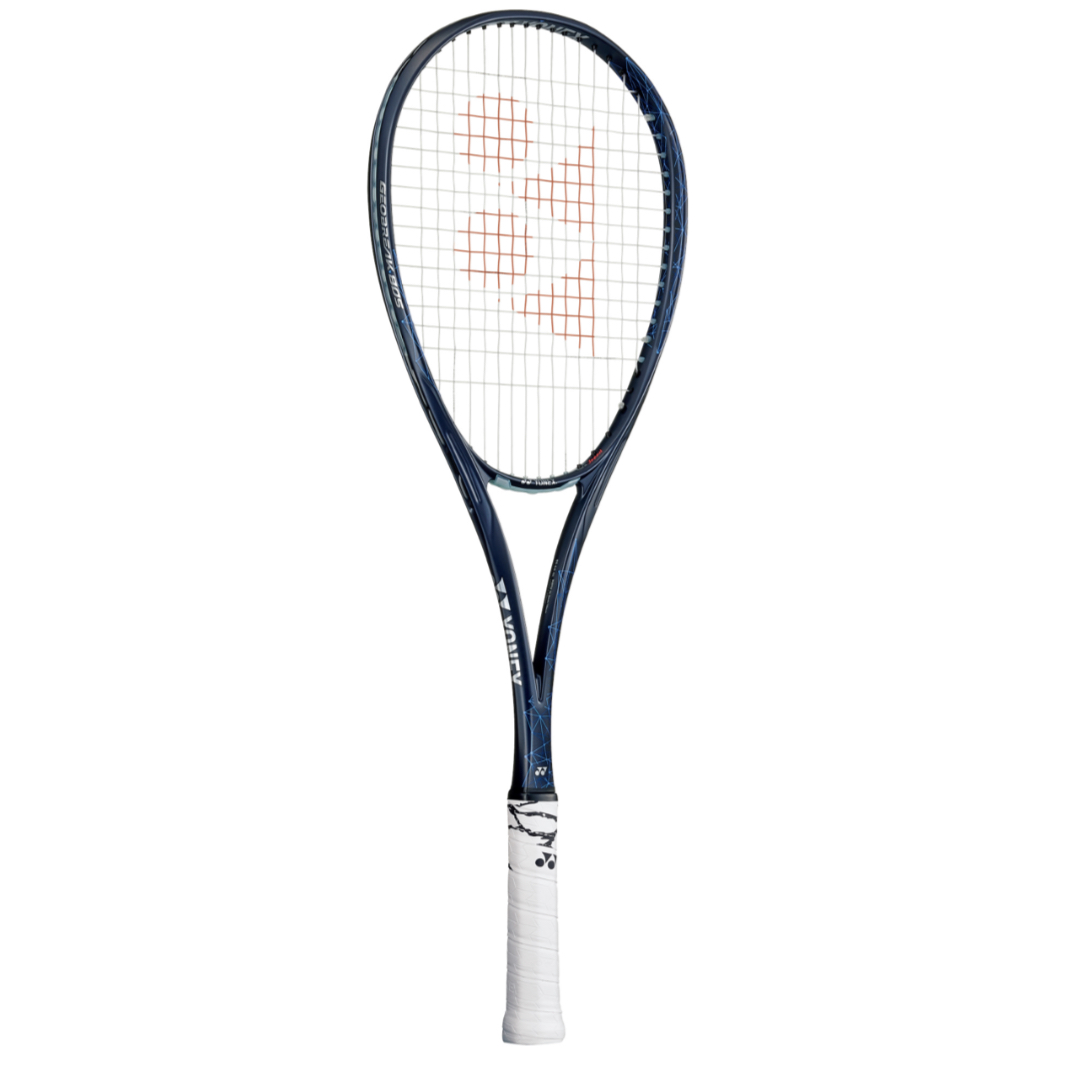 テニスショップラリー / YONEX(ヨネックス)後衛用ソフトテニスラケット GEOBREAK80S ジオブレイク80S グレイッシュブルー  GEO80S (275)張り工賃無料
