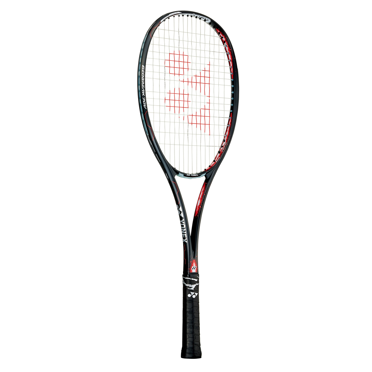 テニスショップラリー / YONEX(ヨネックス)前衛用ソフトテニスラケット ジオブレイク 80V 新色コーラルレッド GEO80V(475)  張り工賃無料